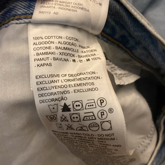 Levi’s Women’s Blue Straight Leg Jeans Size 31 - Picture 6 of 9